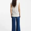 Mesh-structure top in cotton