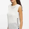 Mesh-structure top in cotton