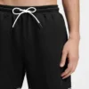 Mesh swim shorts with jacquard logo tape