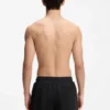 Mesh swim shorts with jacquard logo tape