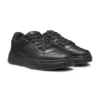 Mesh-trim trainers in faux leather Mesh-trim trainers in faux leather