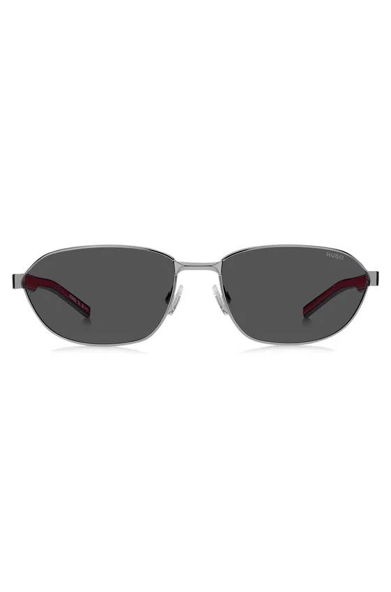 Metal sunglasses with cut-out logo Metal sunglasses with cut-out logo