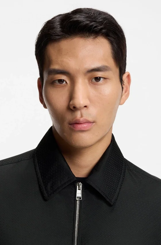 Micro-monogram jacket with water-repellent finish Micro-monogram jacket with water-repellent finish