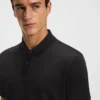 Micro-pattern polo shirt in mercerised cotton Micro-pattern polo shirt in mercerised cotton
