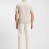 Micro-pattern polo shirt in mercerised cotton Micro-pattern polo shirt in mercerised cotton