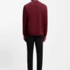 Micro-pattern T-shirt in mercerised cotton