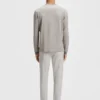 Micro-pattern T-shirt in mercerised cotton