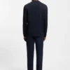 Micro-pattern T-shirt in mercerised cotton