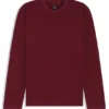 Micro-pattern T-shirt in mercerised cotton