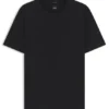 Micro-pattern T-shirt in mercerised cotton