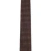 Micro-pattern tie in silk