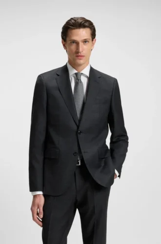 Micro-pattern tie in silk