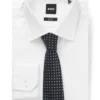 Micro-pattern tie in silk