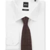 Micro-pattern tie in silk