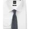 Micro-pattern tie in silk