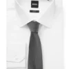 Micro-pattern tie in silk