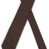Micro-pattern tie in silk