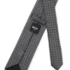 Micro-pattern tie in silk
