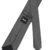 Micro-pattern tie in silk