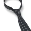 Micro-pattern tie in silk