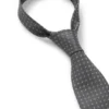 Micro-pattern tie in silk