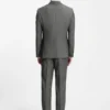 Micro-patterned slim-fit jacket in virgin wool