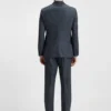 Micro-patterned slim-fit jacket in virgin wool Micro-patterned slim-fit jacket in virgin wool
