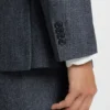 Micro-patterned slim-fit jacket in virgin wool Micro-patterned slim-fit jacket in virgin wool