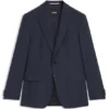 Micro-patterned slim-fit jacket in virgin wool