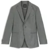 Micro-patterned slim-fit jacket in virgin wool Micro-patterned slim-fit jacket in virgin wool