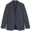 Micro-patterned slim-fit jacket in virgin wool Micro-patterned slim-fit jacket in virgin wool