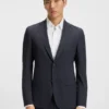 Micro-patterned slim-fit suit in stretch cloth Micro-patterned slim-fit suit in stretch cloth