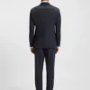 Micro-patterned slim-fit suit in stretch cloth Micro-patterned slim-fit suit in stretch cloth