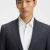 Micro-patterned slim-fit suit in stretch cloth Micro-patterned slim-fit suit in stretch cloth