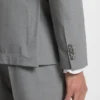 Micro-patterned slim-fit suit in stretch cloth
