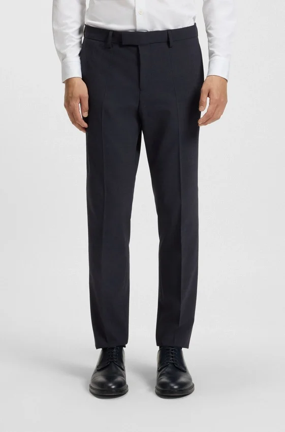 Micro-patterned slim-fit suit in stretch cloth Micro-patterned slim-fit suit in stretch cloth