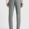 Micro-patterned slim-fit suit in stretch cloth