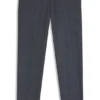 Micro-patterned slim-fit trousers in virgin wool