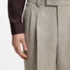 Micro-patterned trousers in an oversized-fit Micro-patterned trousers in an oversized-fit