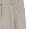 Micro-patterned trousers in an oversized-fit Micro-patterned trousers in an oversized-fit