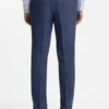Micro-patterned two-piece slim-fit suit in stretch cloth