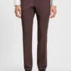 Micro-patterned two-piece slim-fit suit in virgin wool