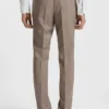 Micro-patterned two-piece slim-fit suit in virgin wool Micro-patterned two-piece slim-fit suit in virgin wool