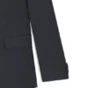 Micro-patterned two-piece slim-fit suit in virgin wool