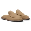Microfibre slippers with fluffy lining