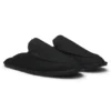 Microfibre slippers with fluffy lining