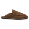 Microfibre slippers with fluffy lining