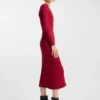 Midi dress with irregular rib Midi dress with irregular rib