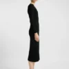 Midi dress with irregular rib Midi dress with irregular rib