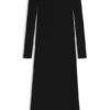 Midi dress with irregular rib Midi dress with irregular rib